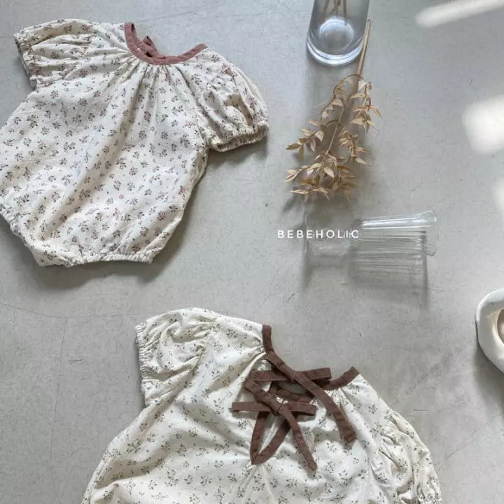 Bebe Holic - Korean Baby Fashion - #babywear - Small Flower Bodysuit - 5