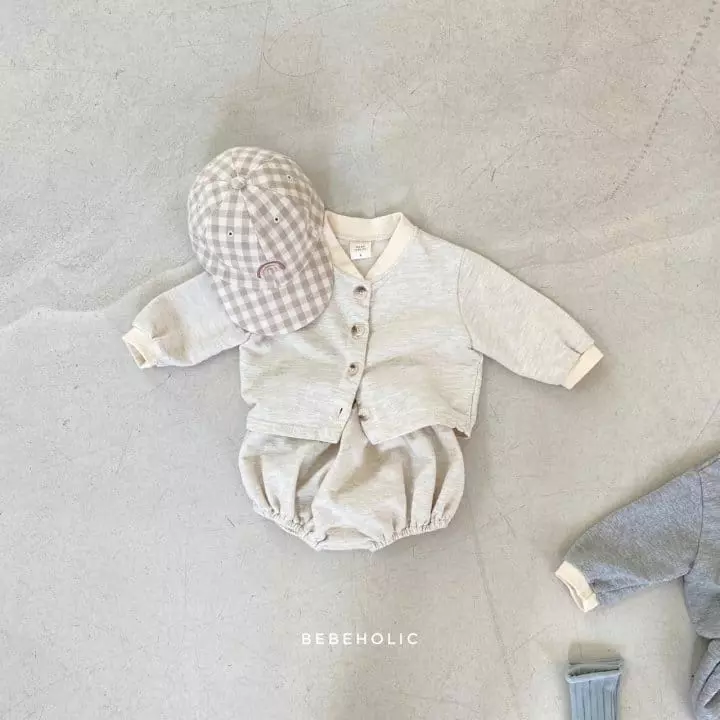 Bebe Holic - Korean Baby Fashion - #babywear - Danjak Cardigan Bottom Set - 4