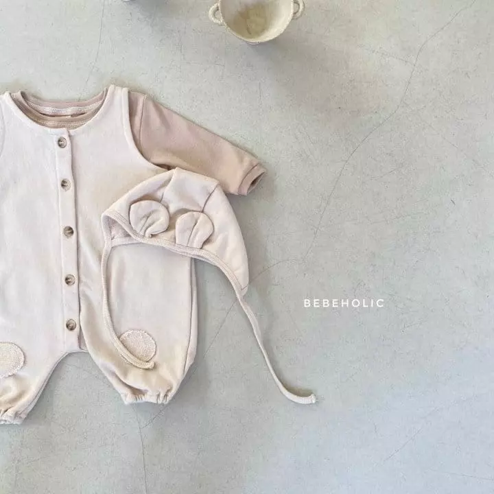 Bebe Holic - Korean Baby Fashion - #onlinebabyboutique - Bibi Bodysuit with Bonnet - 2