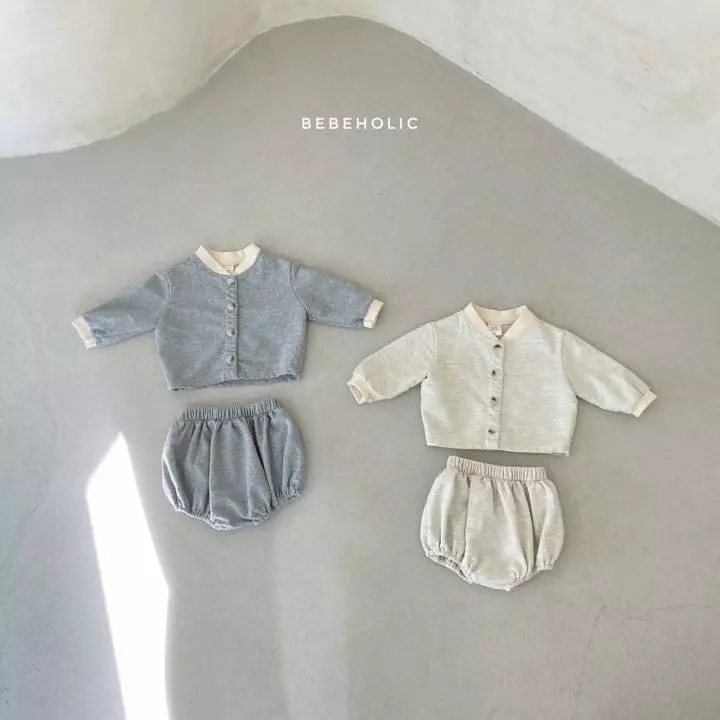 Bebe Holic - Korean Baby Fashion - #onlinebabyshop - Danjak Cardigan Bottom Set - 5