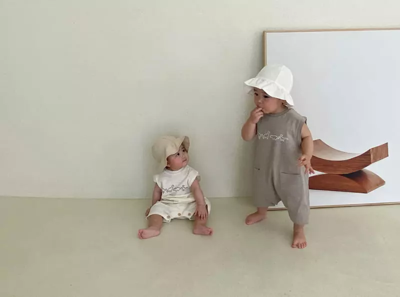 Bebe Nine - Korean Baby Fashion - #babylifestyle - Jjorr Dino Bodysuit - 7