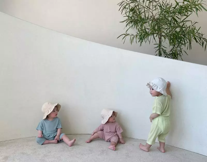 Bebe Nine - Korean Baby Fashion - #babylifestyle - Charlang Top Bottom Set - 9