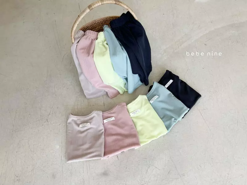 Bebe Nine - Korean Baby Fashion - #onlinebabyshop - Charlang Top Bottom Set