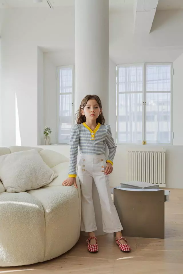 Berry Berry - Korean Children Fashion - #childofig - Gold Bootscut Pants  - 8