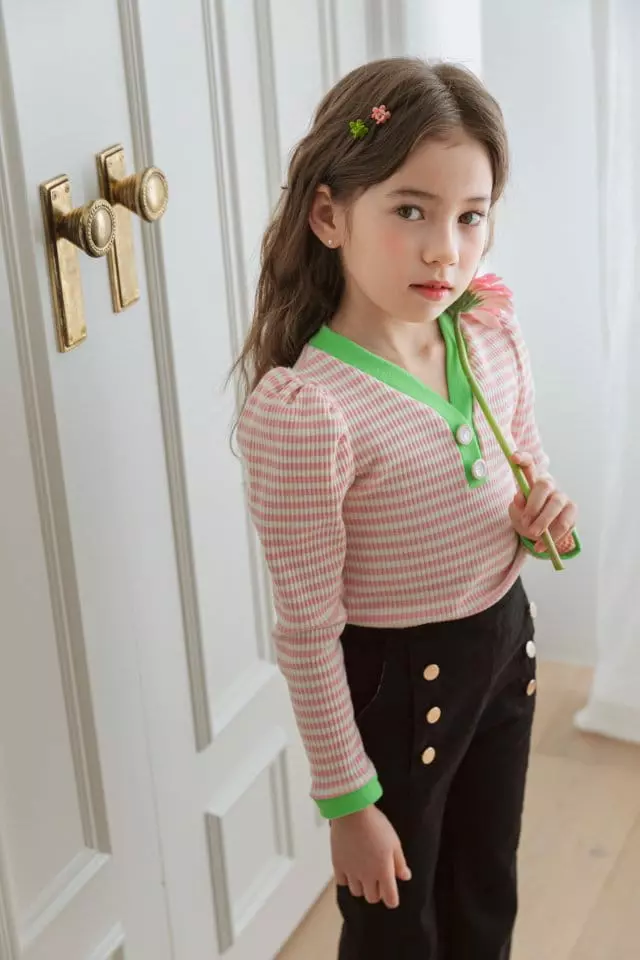 Berry Berry - Korean Children Fashion - #childrensboutique - Candy Rib Tee - 10