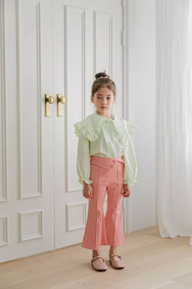 Berry Berry - Korean Children Fashion - #kidsshorts - Flower Blouse - 11