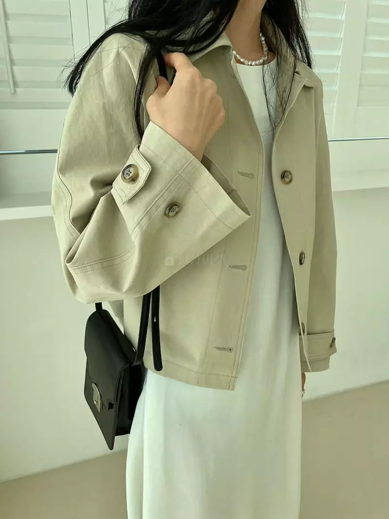 Better - Korean Women Fashion - #momslook - Bud Short Trench Coat - 2