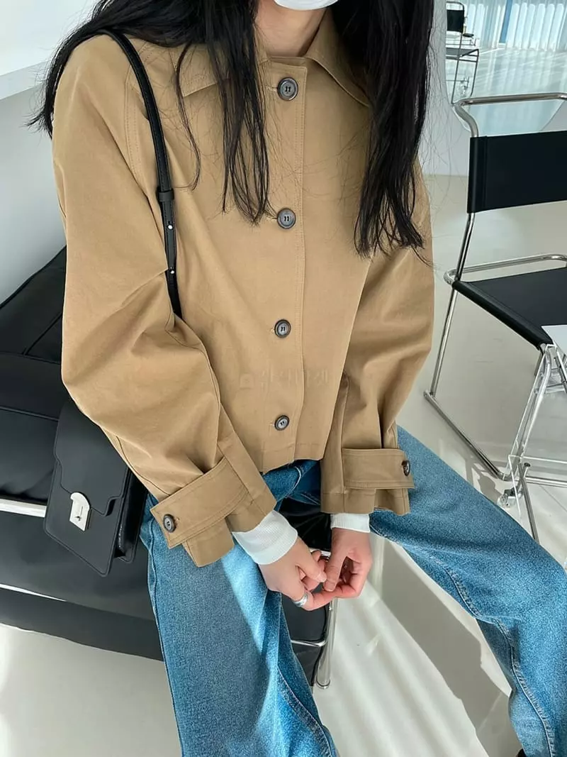 Better - Korean Women Fashion - #womensfashion - Bud Short Trench Coat - 4