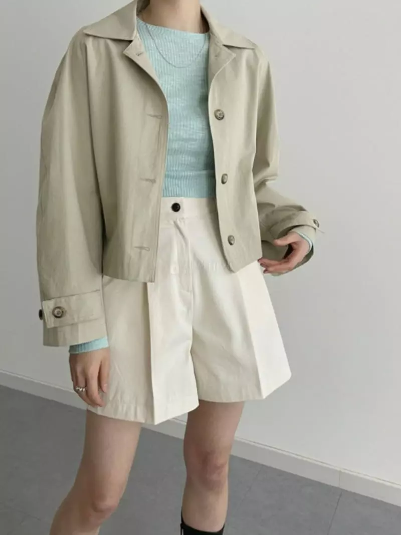 Better - Korean Women Fashion - #momslook - Bud Short Trench Coat - 6