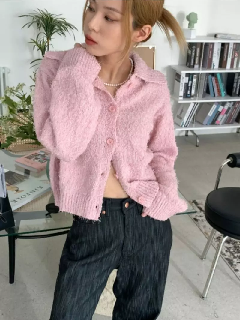 Better - Korean Women Fashion - #momslook - Luvy Collar Cardigan - 9
