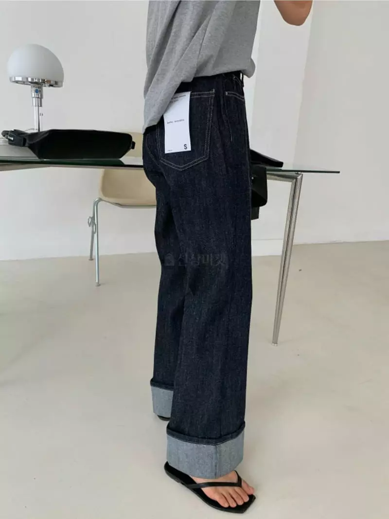 Better - Korean Women Fashion - #romanticstyle - Roll Up Jeans - 2