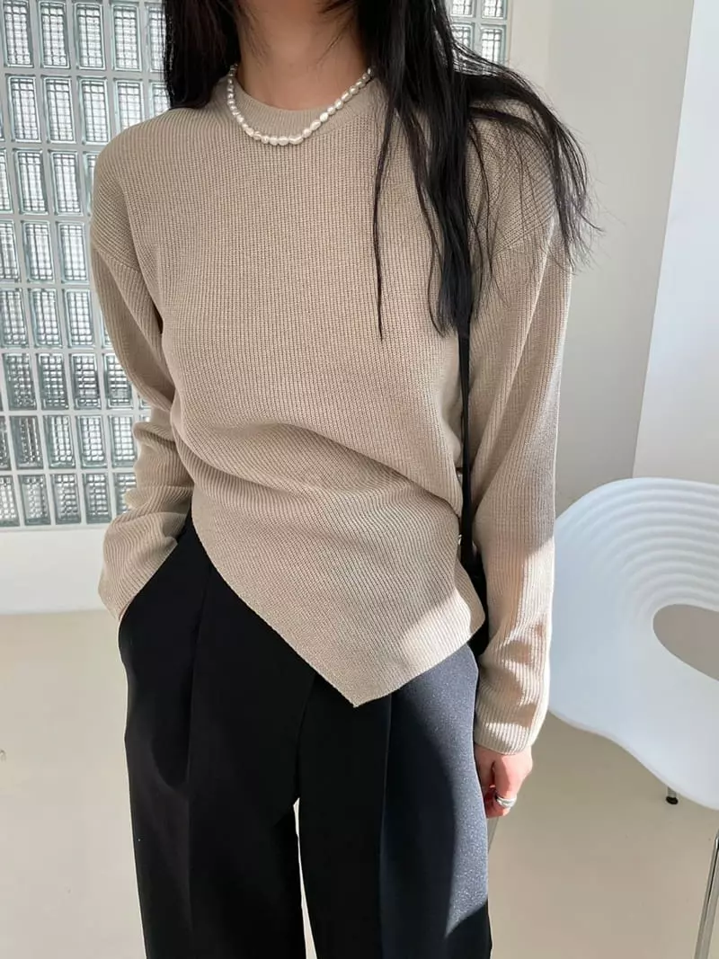 Better - Korean Women Fashion - #thatsdarling - Slit Knit - 3