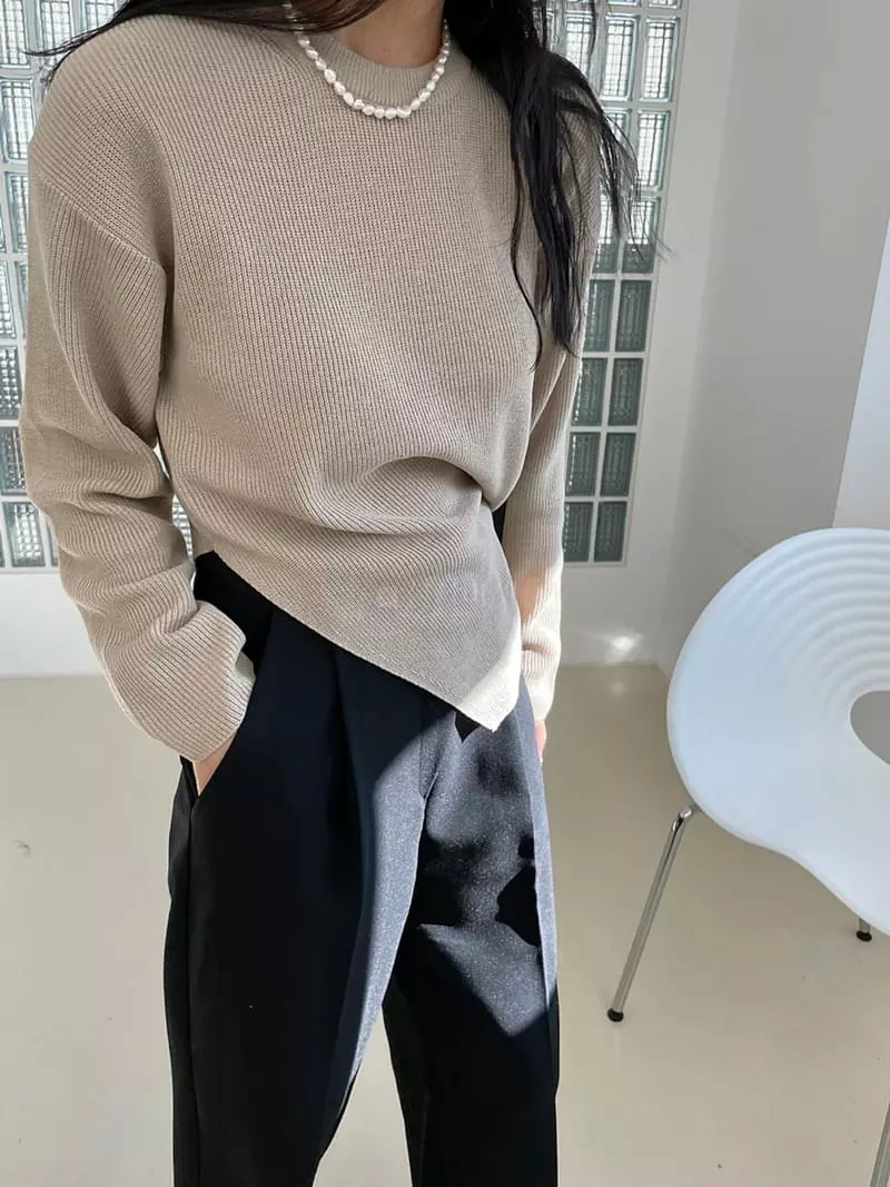 Better - Korean Women Fashion - #thatsdarling - Slit Knit - 4