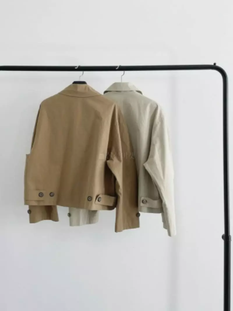 Better - Korean Women Fashion - #womensfashion - Bud Short Trench Coat - 7