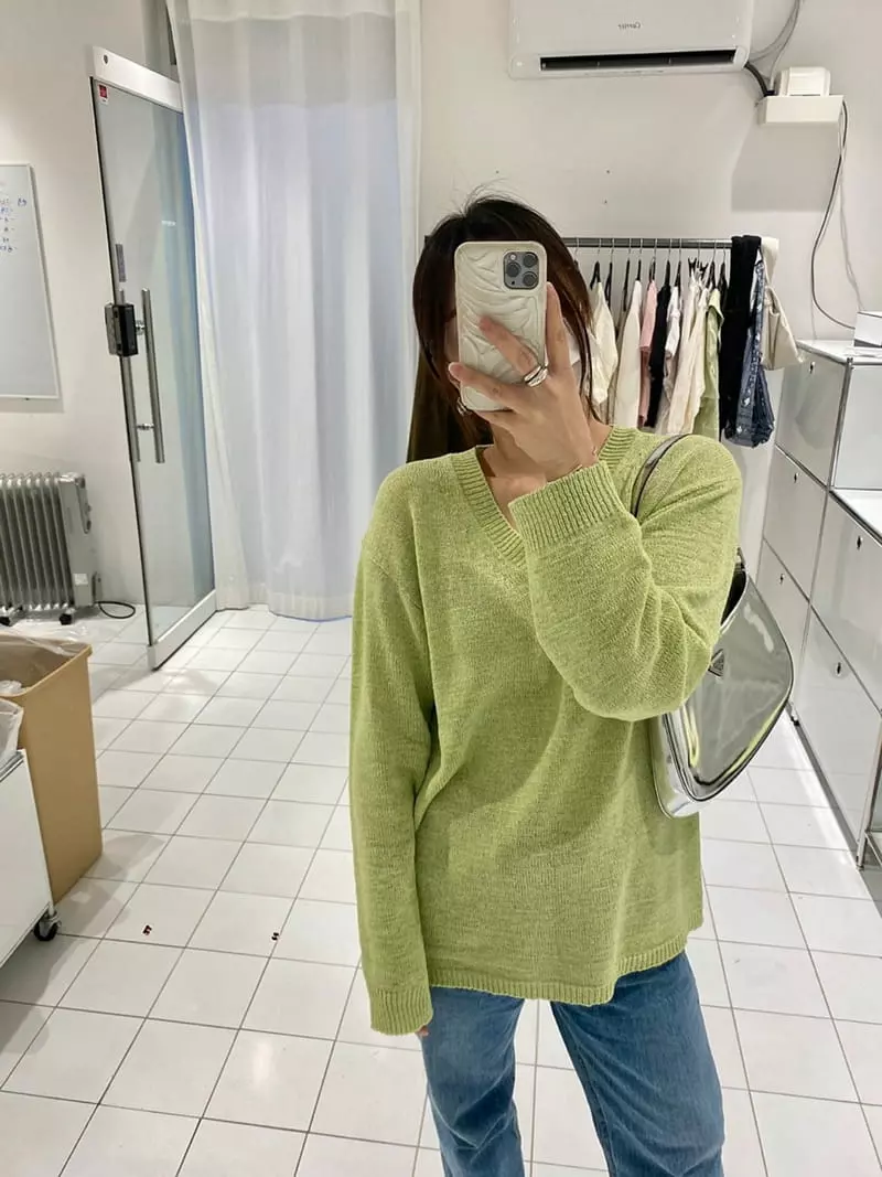 Better - Korean Women Fashion - #womensfashion - Mont V Neck Knit - 3