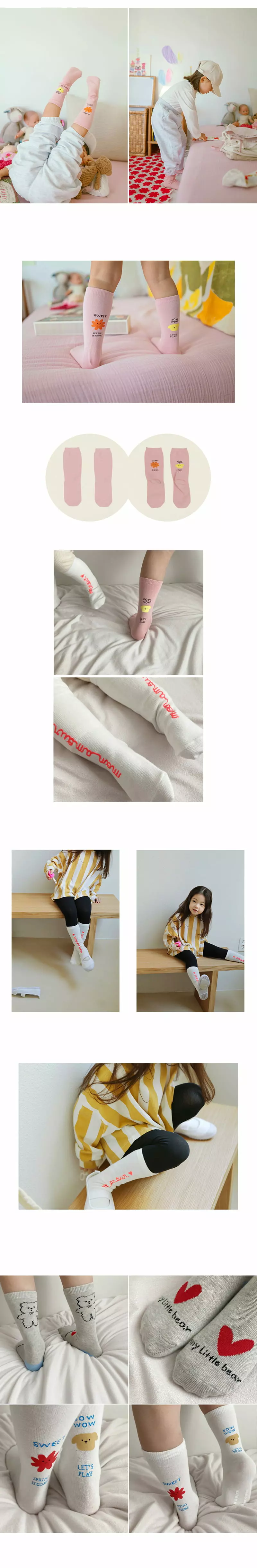 Bien a Bien - Korean Children Fashion - #designkidswear - Laine Socks Set [set of 3] - 2