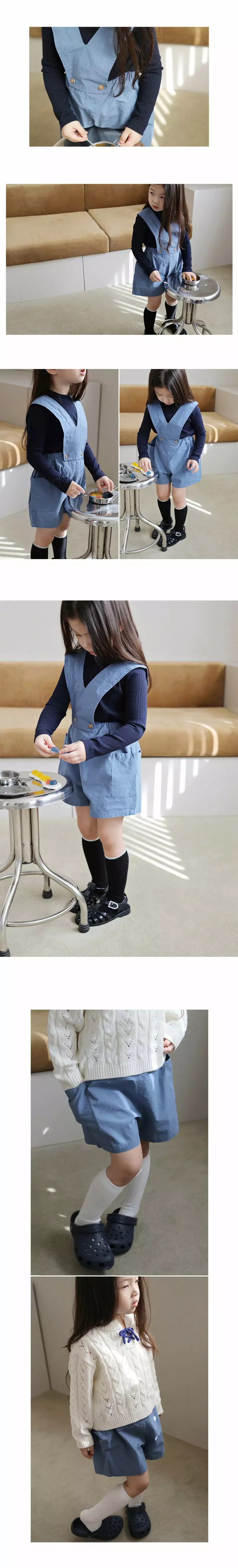 Bien a Bien - Korean Children Fashion - #toddlerclothing - Swing Overall Pants - 3