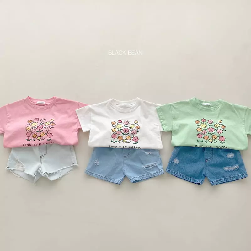 Black Bean - Korean Children Fashion - #childofig - Happy Tee - 4