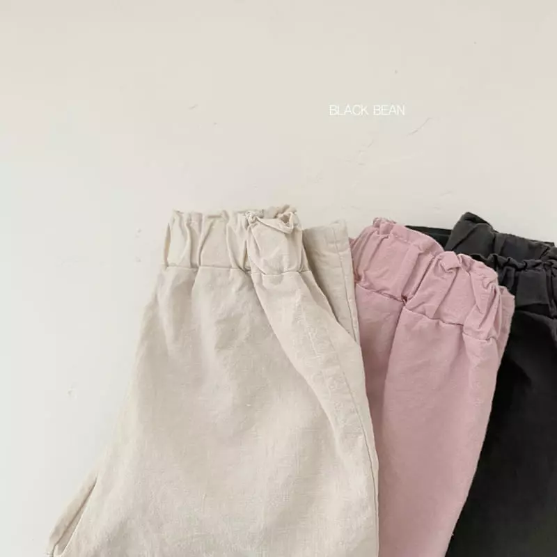 Black Bean - Korean Children Fashion - #kidsshorts - Linen Capri Pants - 8