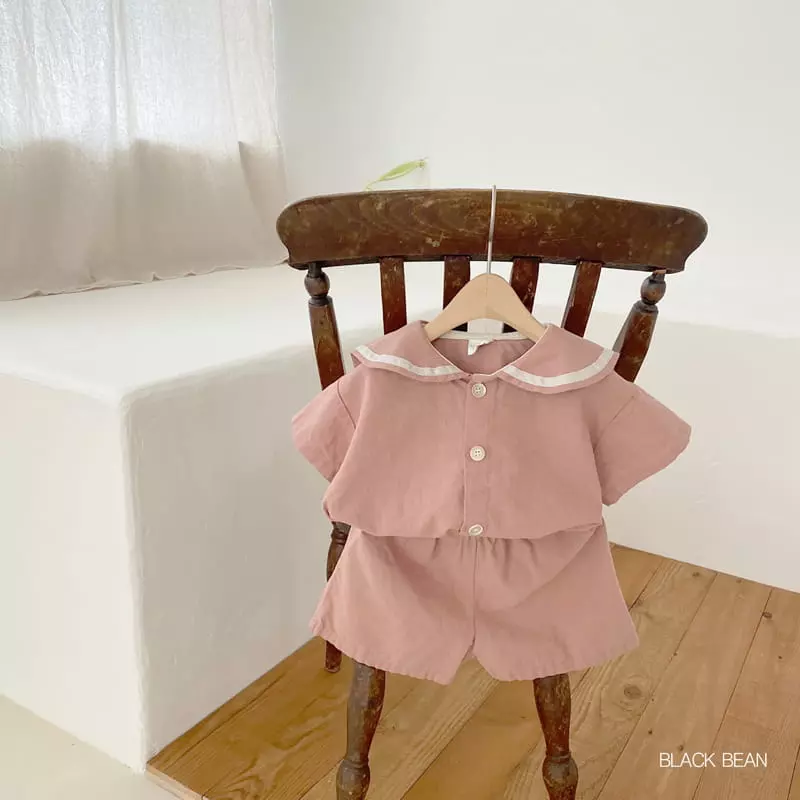 Black Bean - Korean Children Fashion - #magicofchildhood - Natural Top Bottom Set - 8