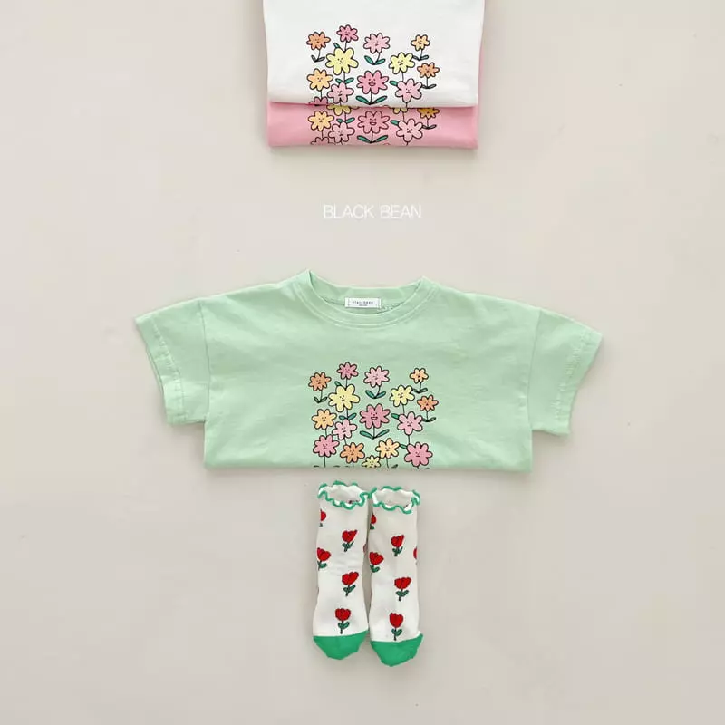 Black Bean - Korean Children Fashion - #prettylittlegirls - Happy Tee