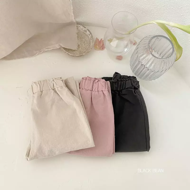 Black Bean - Korean Children Fashion - #toddlerclothing - Linen Capri Pants