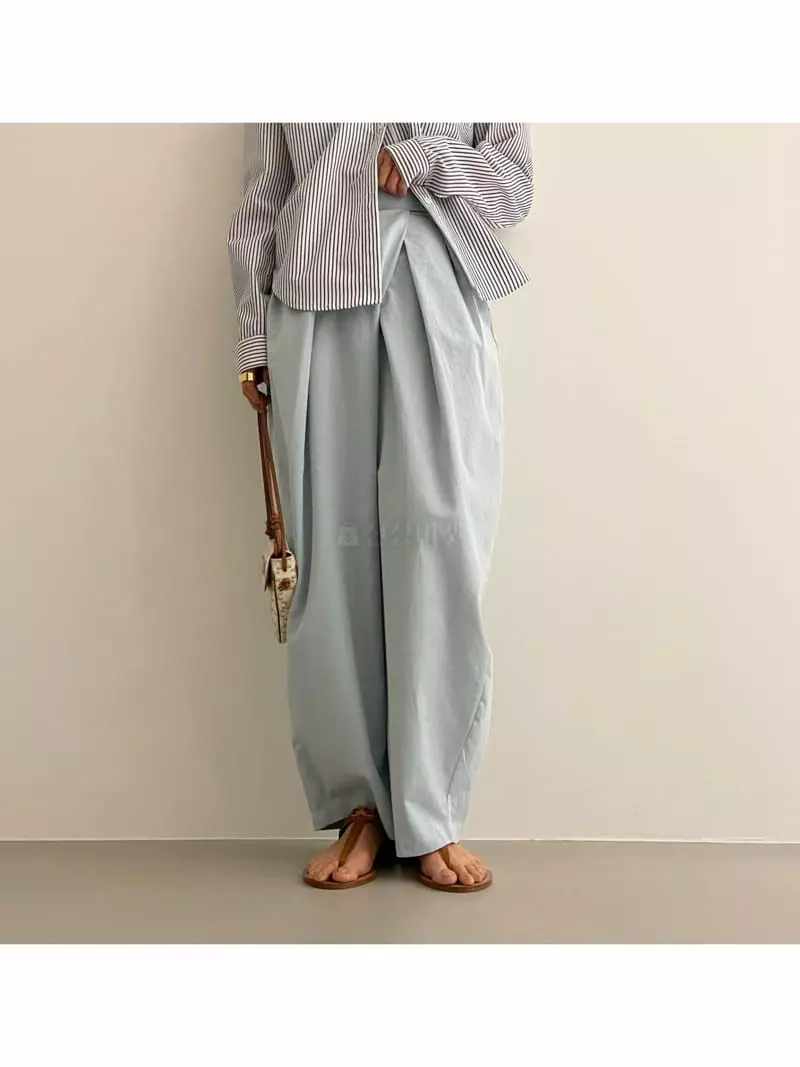 Black Fuchsia - Korean Women Fashion - #momslook - Cotton Pants