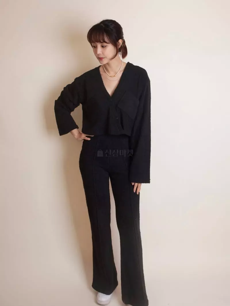 Black Fuchsia - Korean Women Fashion - #thelittlethings - Terry Pintuck Pants