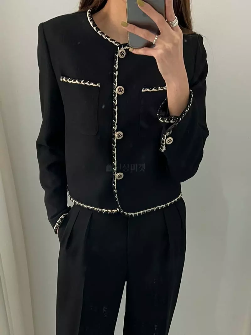 Boheme - Korean Women Fashion - #momslook - Waffle Jacket - 2
