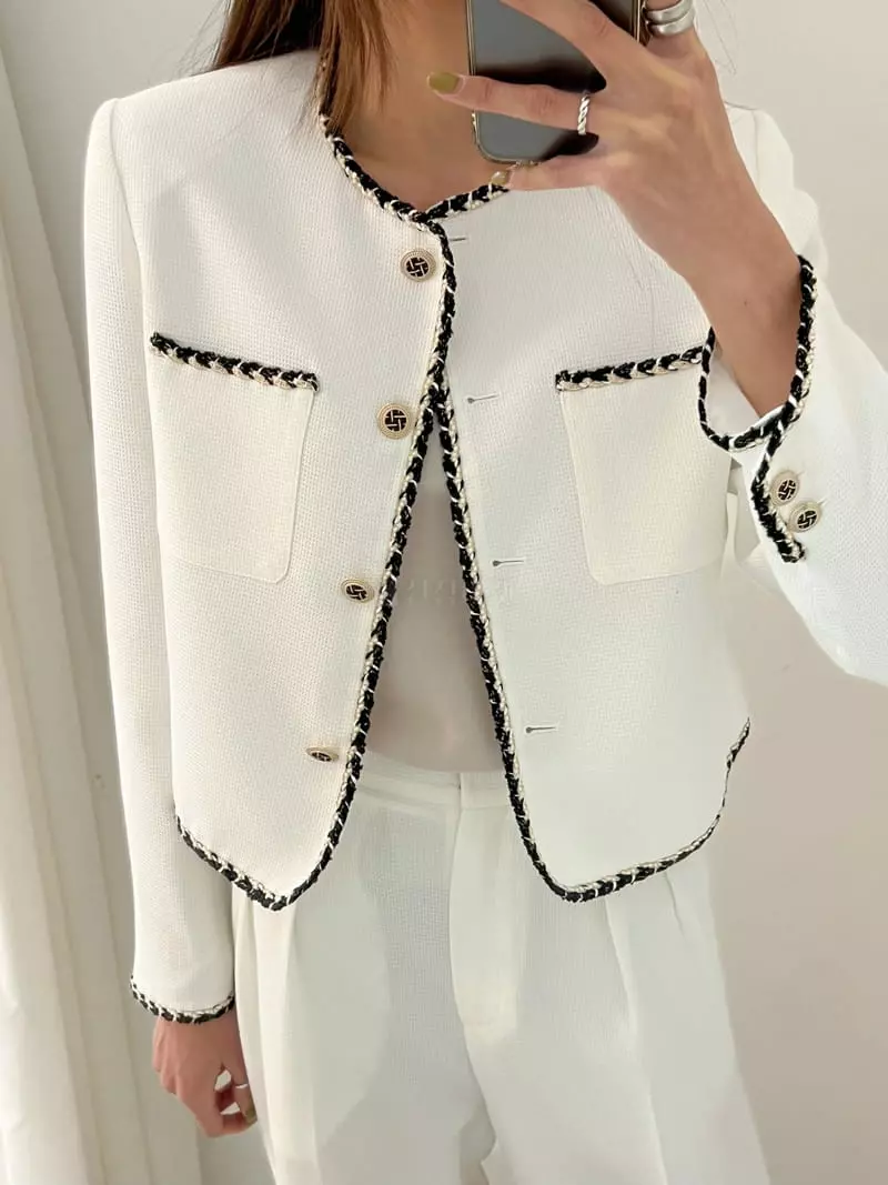 Boheme - Korean Women Fashion - #momslook - Waffle Jacket - 8