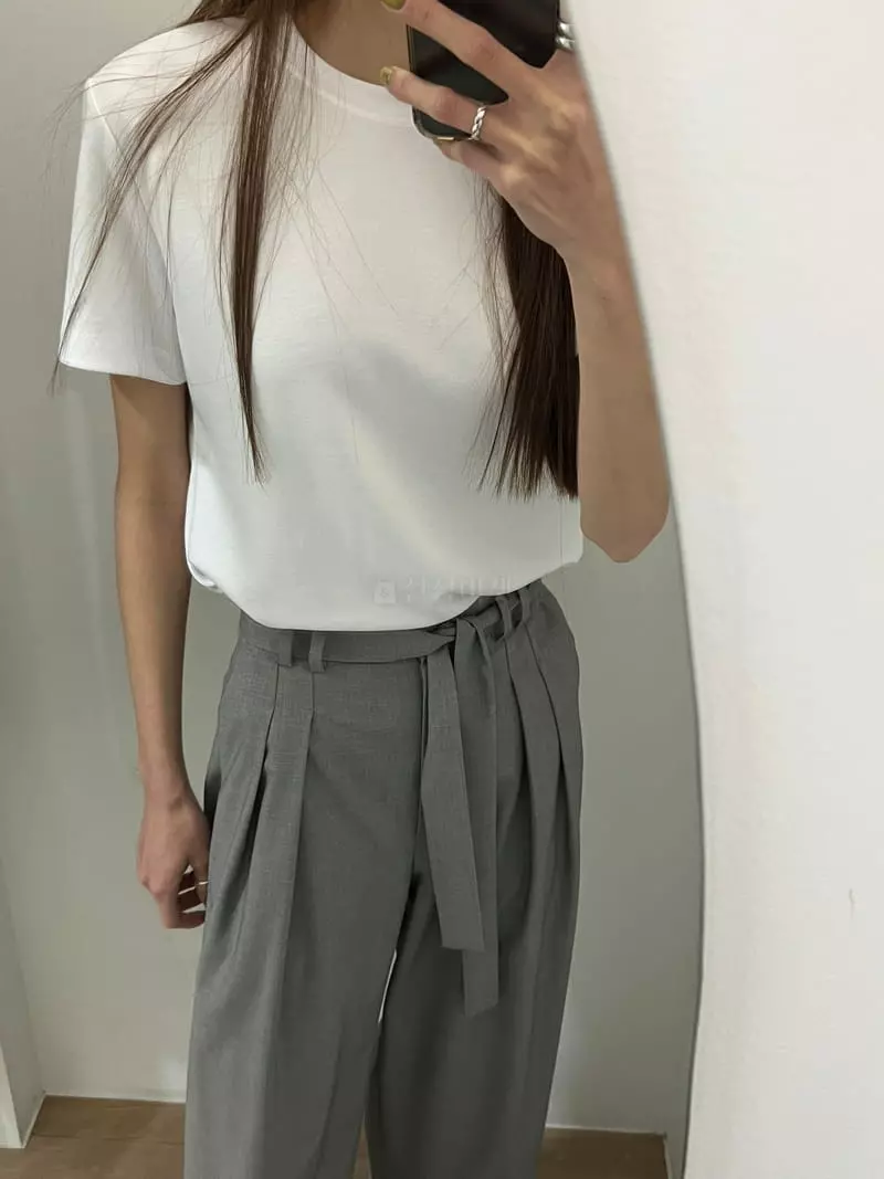 Boheme - Korean Women Fashion - #pursuepretty - Theory Round Tee - 2