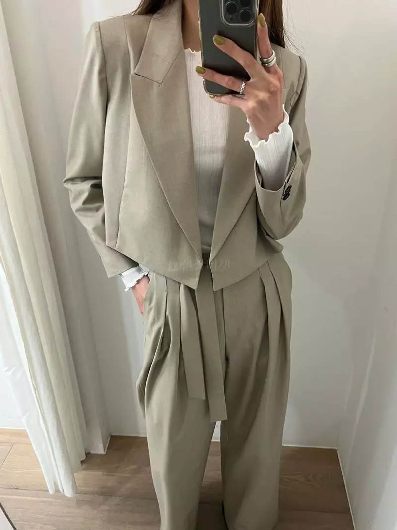 Boheme - Korean Women Fashion - #shopsmall - Robe Crop Jacket