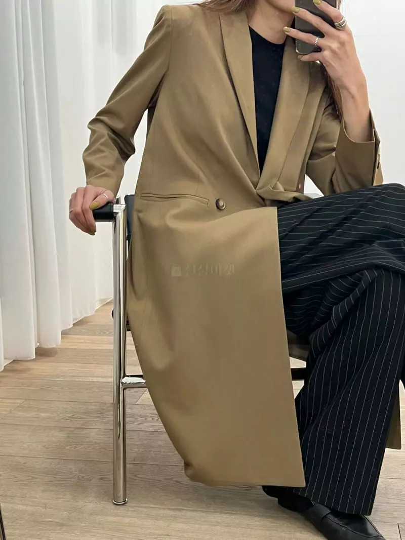 Boheme - Korean Women Fashion - #vintageinspired - Shawl Double Long Coat