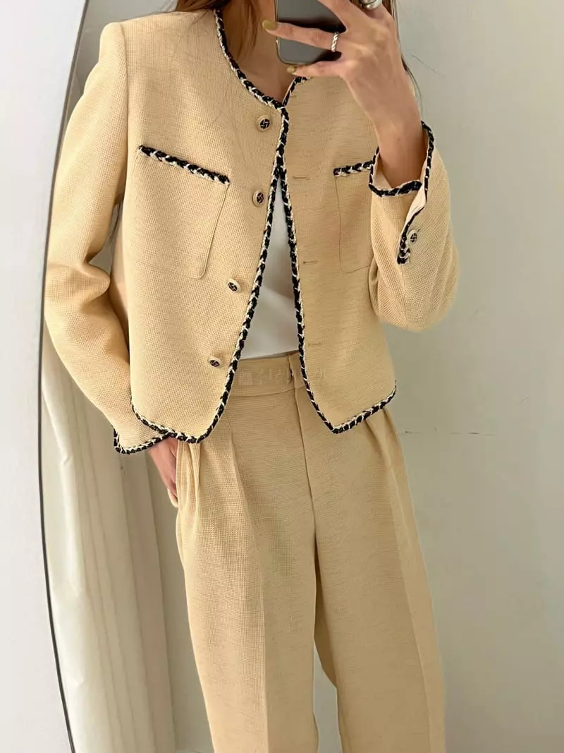 Boheme - Korean Women Fashion - #womensfashion - Waffle Jacket - 5