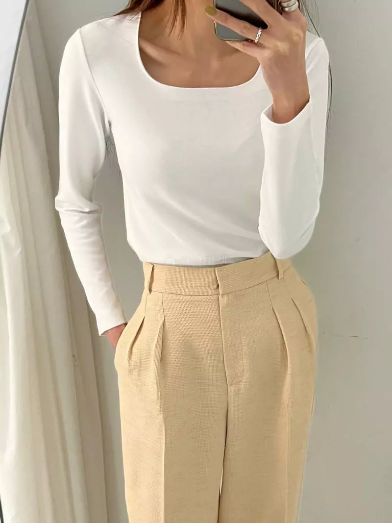 Boheme - Korean Women Fashion - #womensfashion - Square Tee - 12