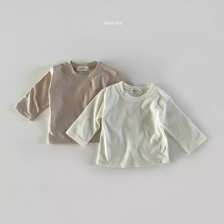 Bonito - Korean Baby Fashion - #babyclothing - Bebe Base Tee - 3
