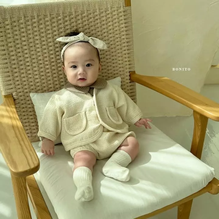 Bonito - Korean Baby Fashion - #babylifestyle - Mongddang Top Bloomer Set - 8