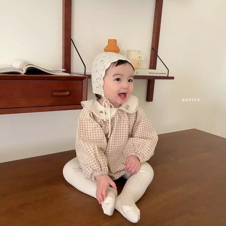 Bonito - Korean Baby Fashion - #babylifestyle - Heart Tulip Embroidery Bodysuit - 10
