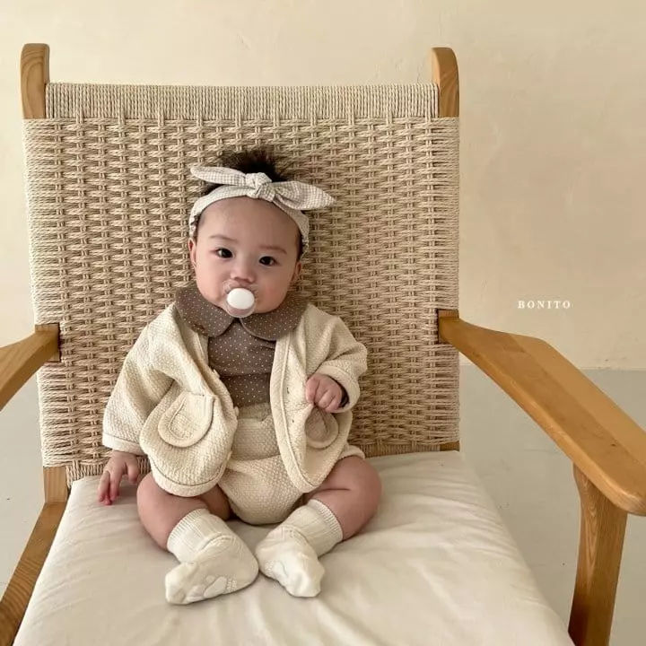 Bonito - Korean Baby Fashion - #babyoutfit - Dot Circle Collar Tee - 10