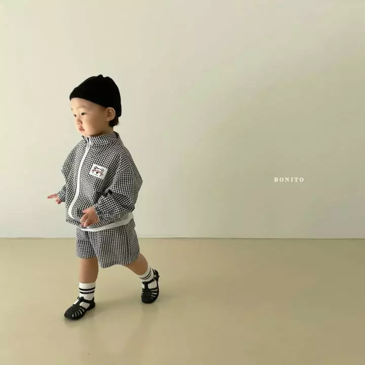 Bonito - Korean Children Fashion - #childofig - Check Top Bottom Set - 5