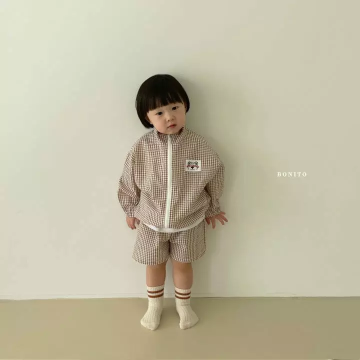 Bonito - Korean Children Fashion - #childofig - Check Top Bottom Set - 6