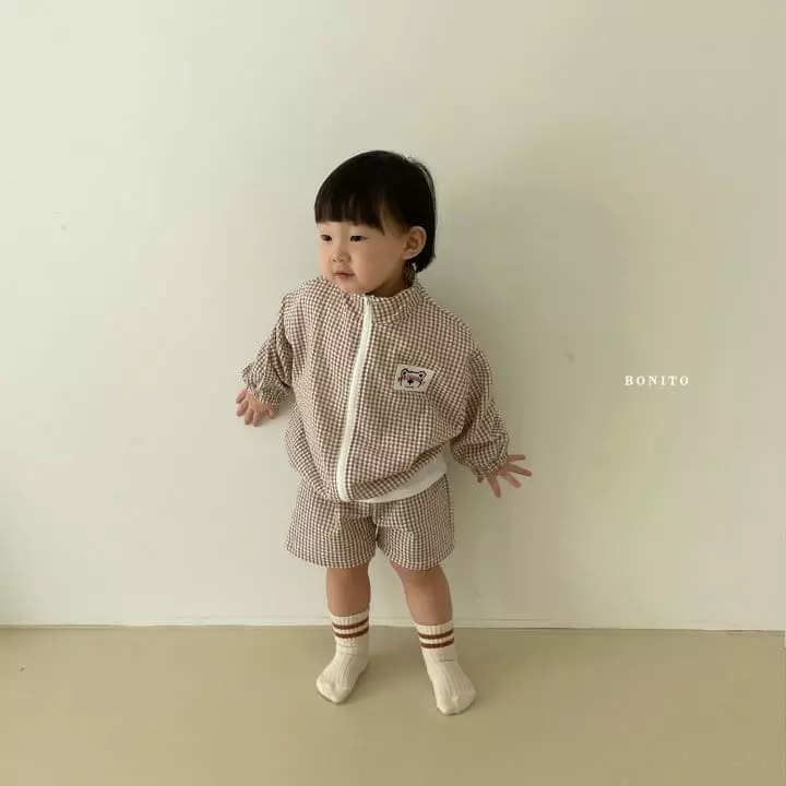 Bonito - Korean Children Fashion - #designkidswear - Check Top Bottom Set - 8