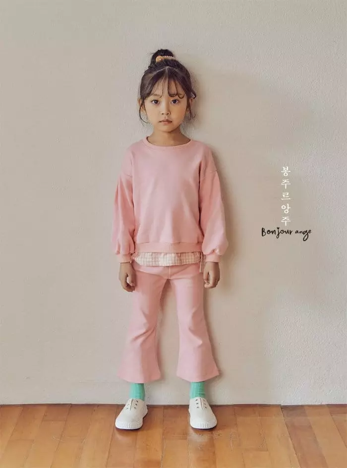 Bonjour Ange - Korean Children Fashion - #kidsshorts - Verry Top Bottom  Set