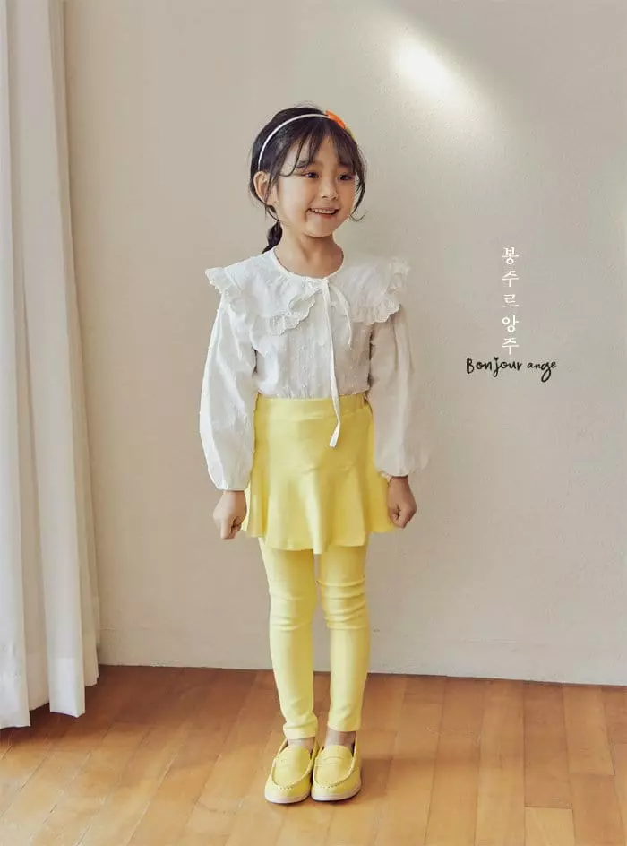 Bonjour Ange - Korean Children Fashion - #kidsstore - Basic Skirt Leggings - 3