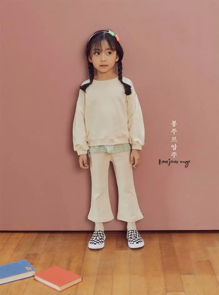 Bonjour Ange - Korean Children Fashion - #prettylittlegirls - Verry Top Bottom  Set - 8