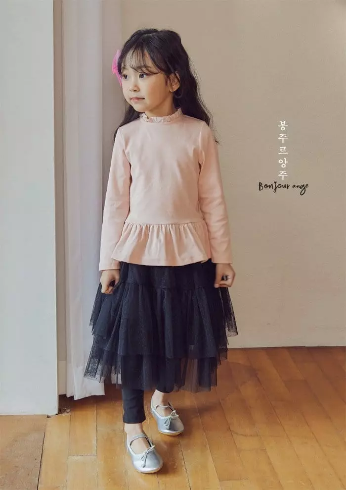 Bonjour Ange - Korean Children Fashion - #todddlerfashion - Jue Jue Skirt Leggings - 8
