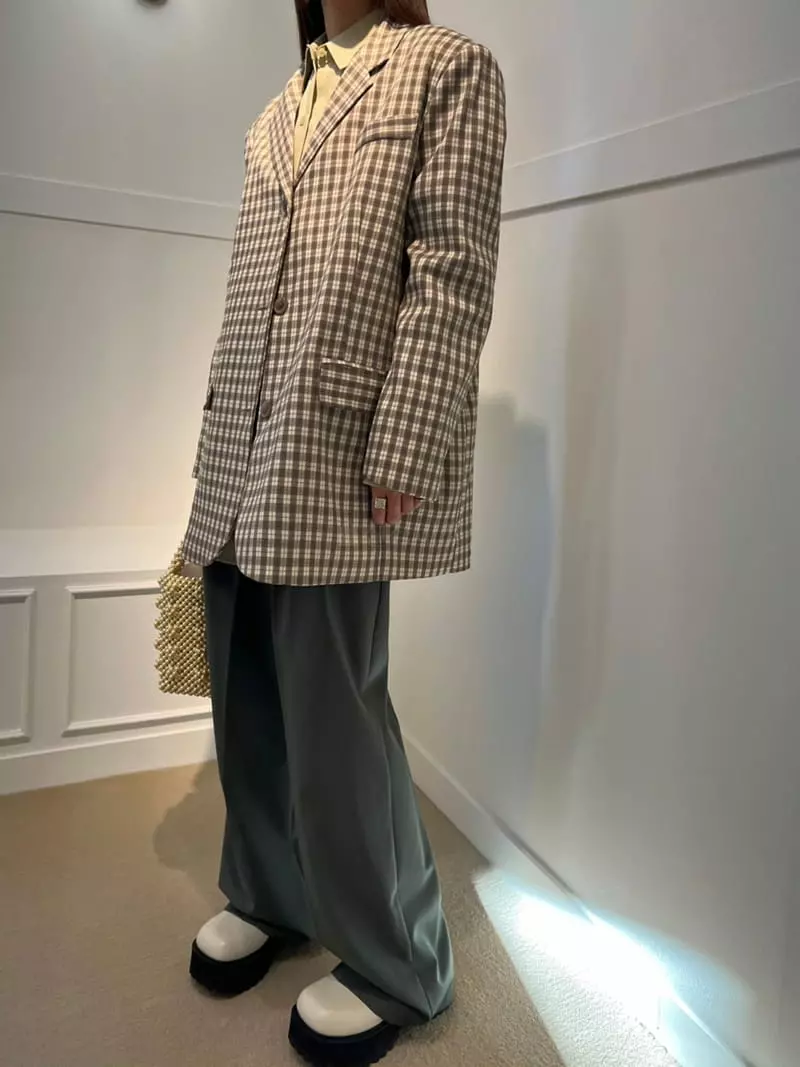 Bricklane - Korean Women Fashion - #womensfashion - Check Jacket - 4