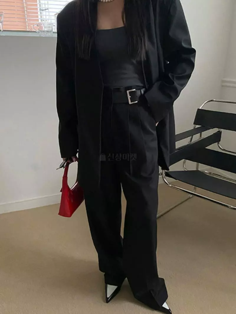 Bricklane - Korean Women Fashion - #womensfashion - Buckle Pants - 3