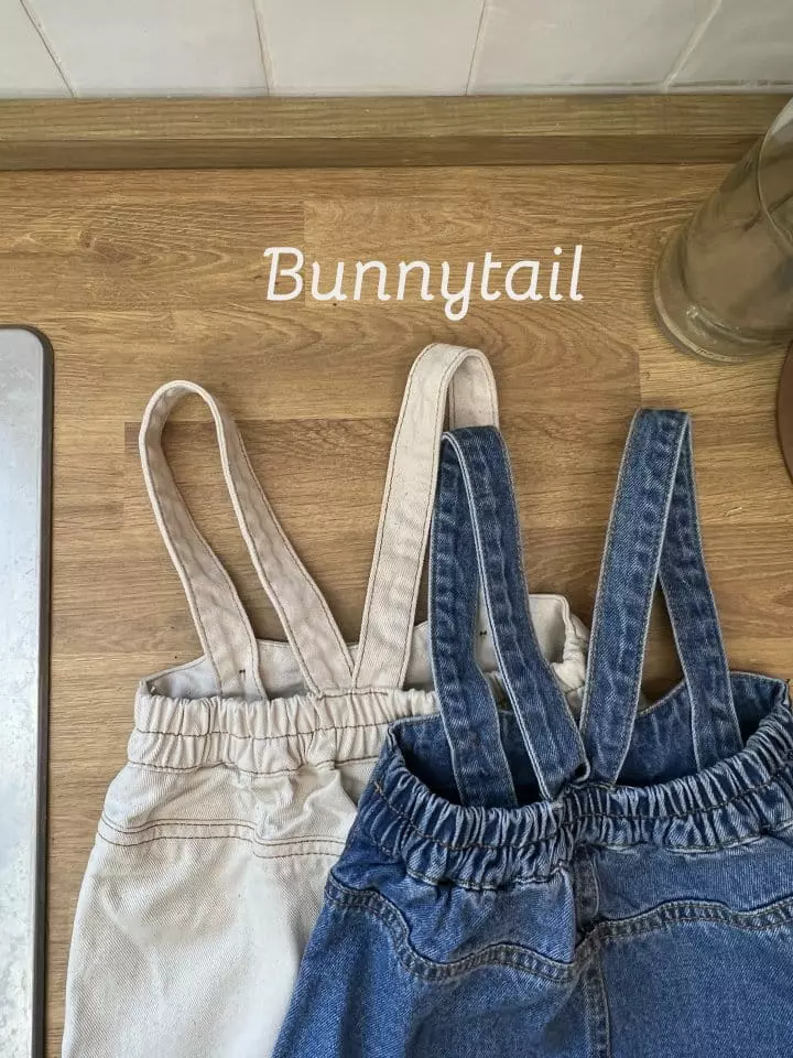 Bunnytail - Korean Children Fashion - #childofig - Denim Dungarees Skirt
