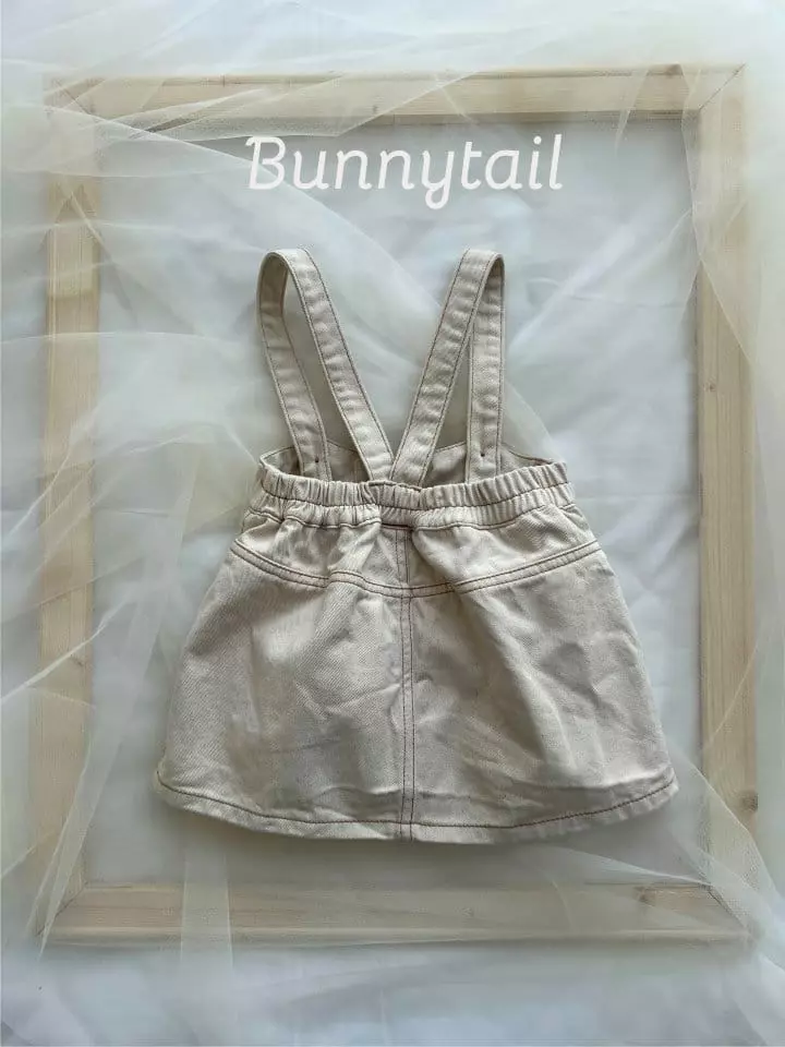 Bunnytail - Korean Children Fashion - #magicofchildhood - Denim Dungarees Skirt - 11